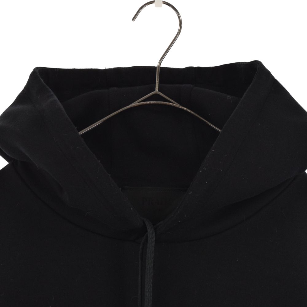 【美品/21-22AW】PRADA ハイブリッドパーカー Lサイズ ラバーロゴ PRADA 【値下げ】PRADA 2022SS ロゴエンボス ベルベット ジップ