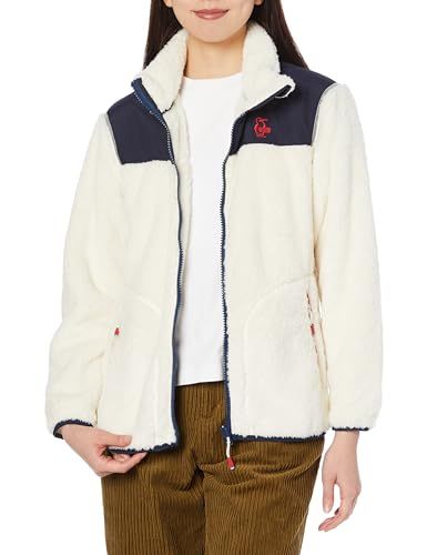 チャムス アウター Elmo Fleece Jacket レディース Ivory Navy L