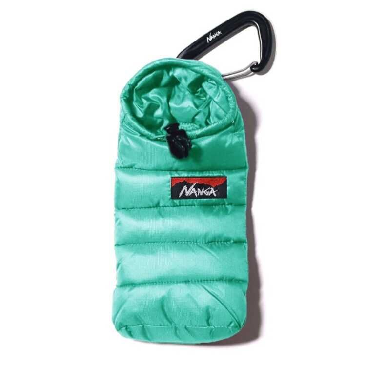 ナンガ ミニスリーピングバッグフォンケース ライム W8.5&times;H17cm #N1SCLM95-LIME MINI SLEEPING BAG PHONE CASE NANGA 新品 未使用