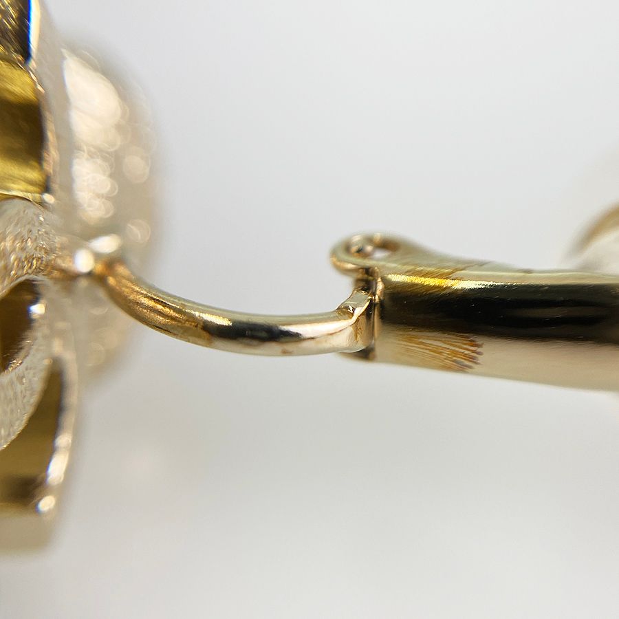 CHANEL シャネル ラインストーン フラワー イヤリング シャネル CHANEL フラワー フェイクパール GP ラインストーン