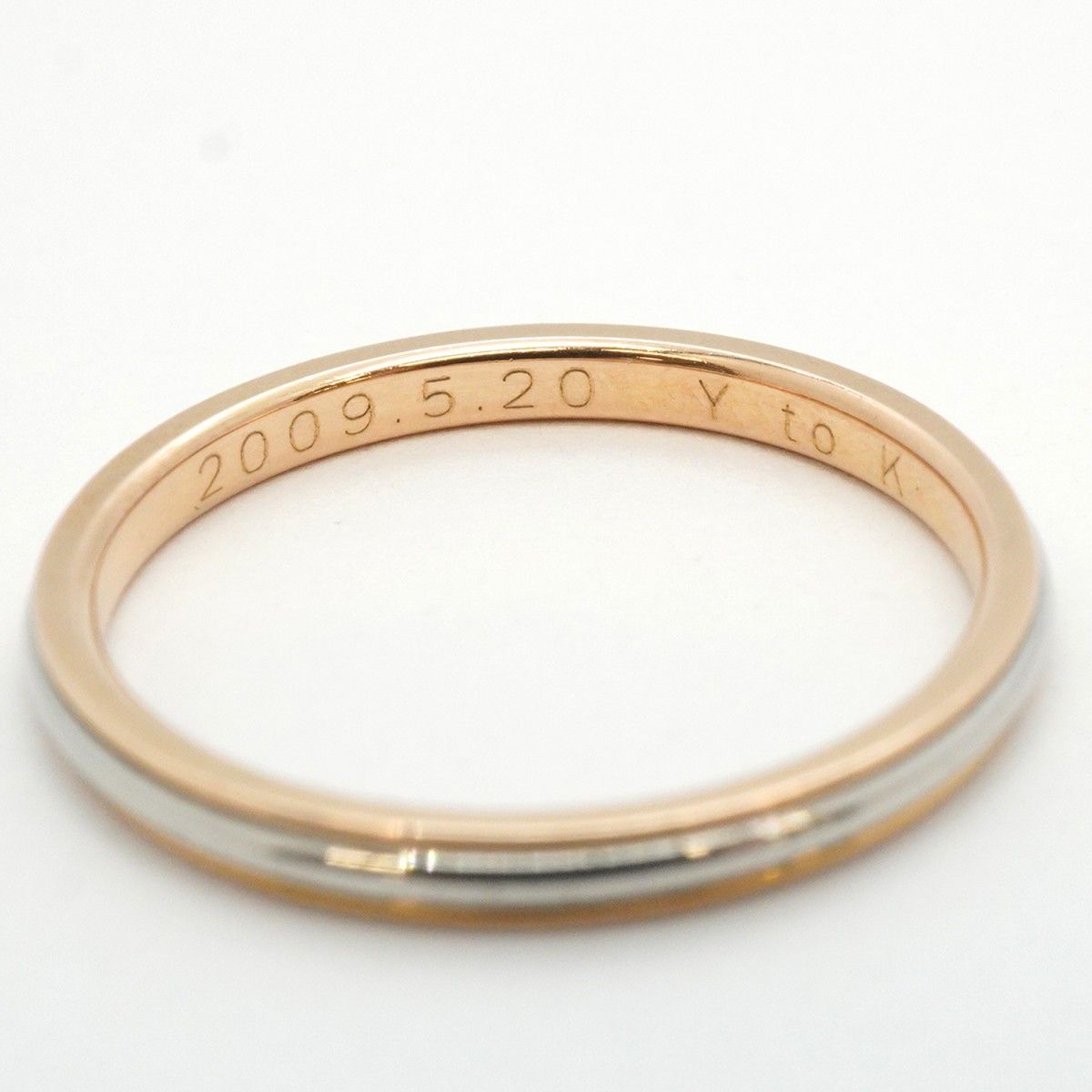 5jgb0352】ティファニー リング ルシダ/バンド K18PG ピンクゴールド  