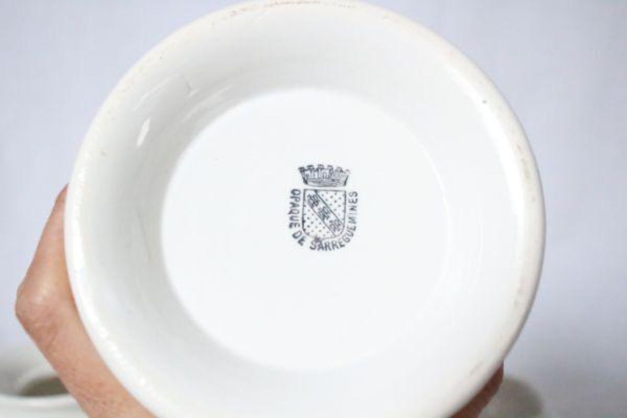 2024 フランス アンティーク サルグミンヌ 古い陶器のティザニエール