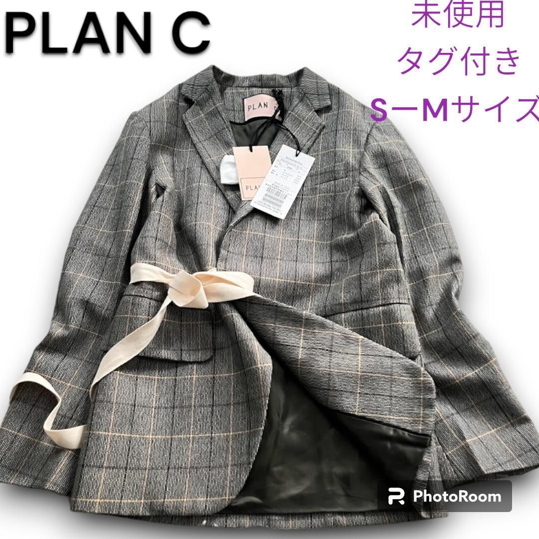 PLAN C プランシー テーラードジャケット ウエストリボン カジュアル