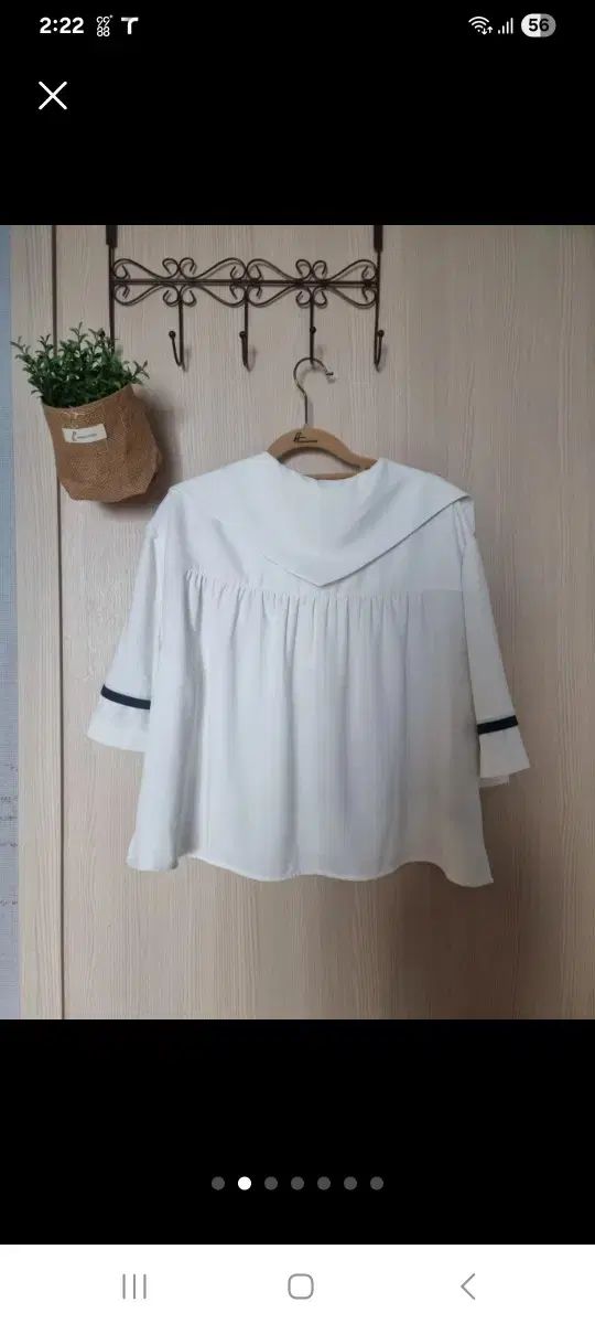 LUCKY CHOUETTE ラッキーシュエトゥ 白 半袖 ブラウス