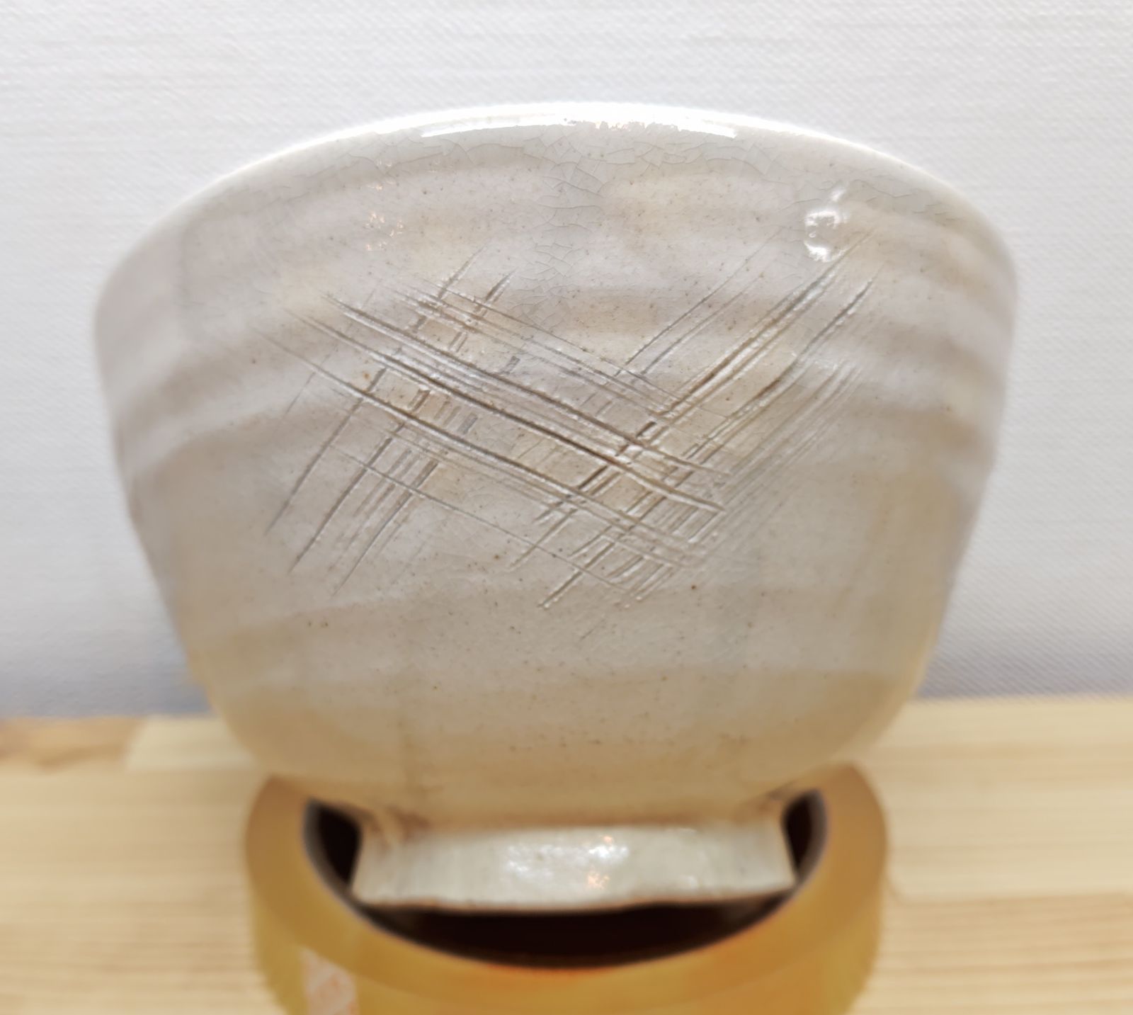 金海写 猫搔手茶碗