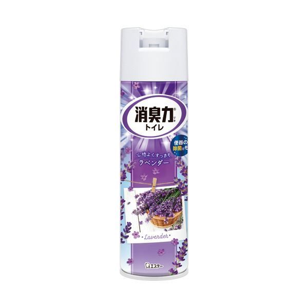 （まとめ） エステートイレの消臭力スプレー ラベンダー 365mL 1セット（3本） 【×5セット】