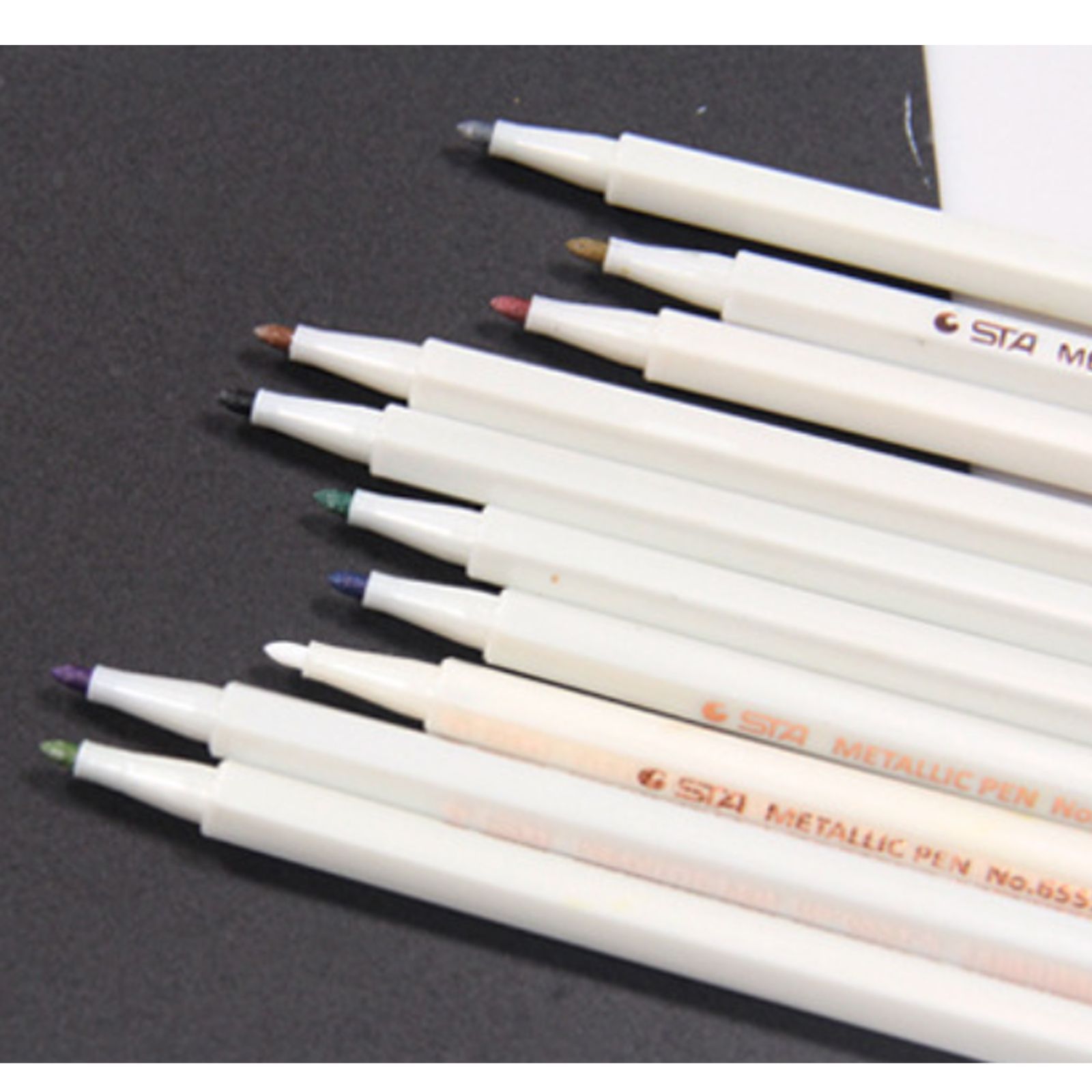 カラーペン 10色 レジン マーカーペン 描画 文房具