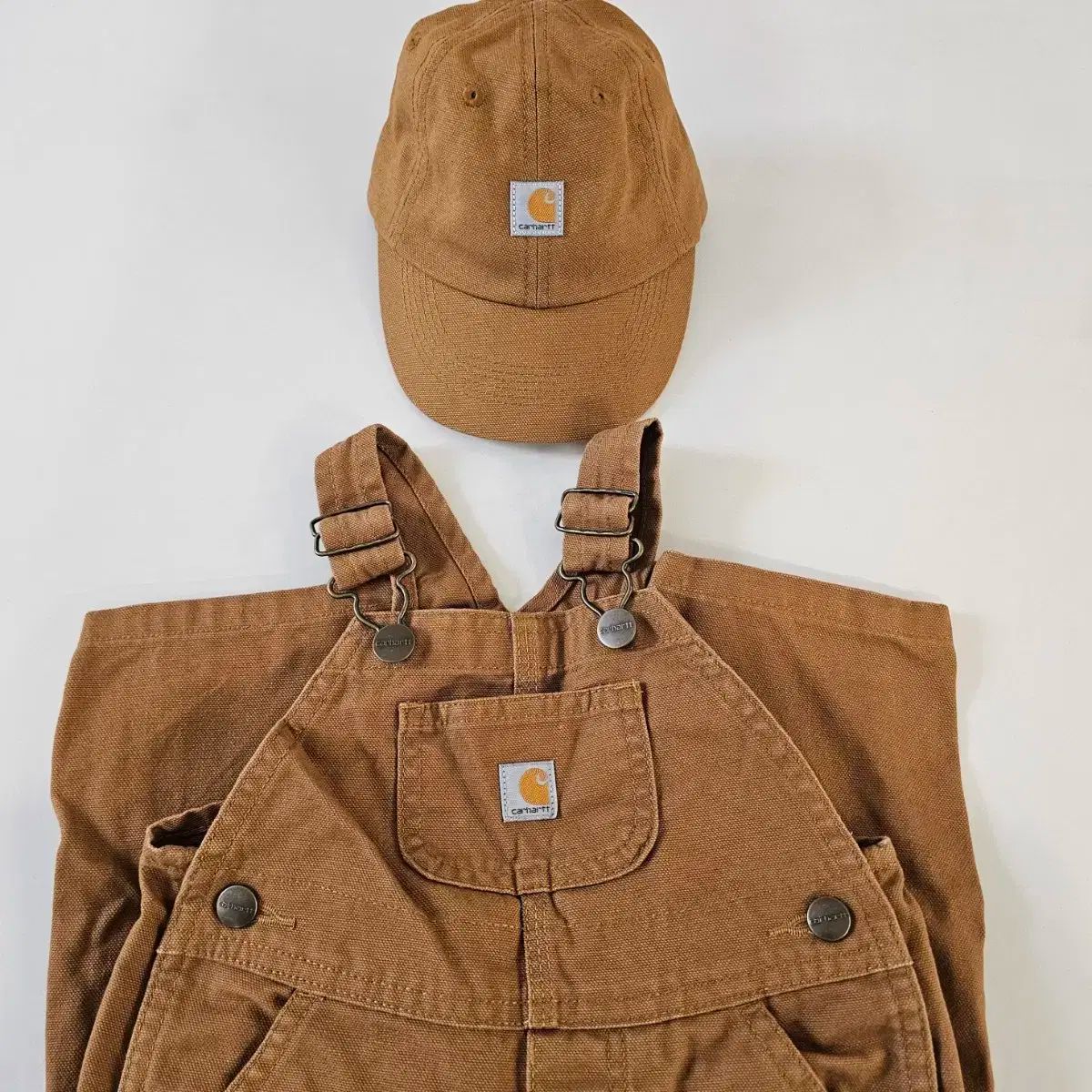 赤ちゃん Carhartt カーハート ボールキャップ オーバーオール セット ほぼ