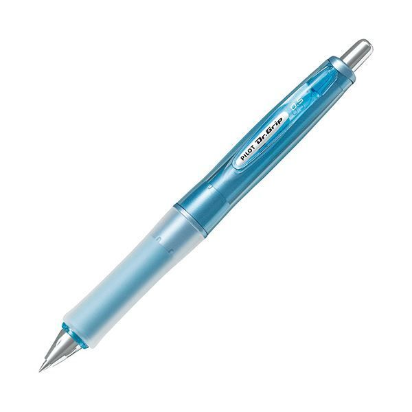 まとめ パイロット油性ボールペン ドクターグリップ Gスペック レギュラーグリップ 細0.5mm 黒 軸色 ソフトブルー BDGN-60EF-SL 1本 ×10セット