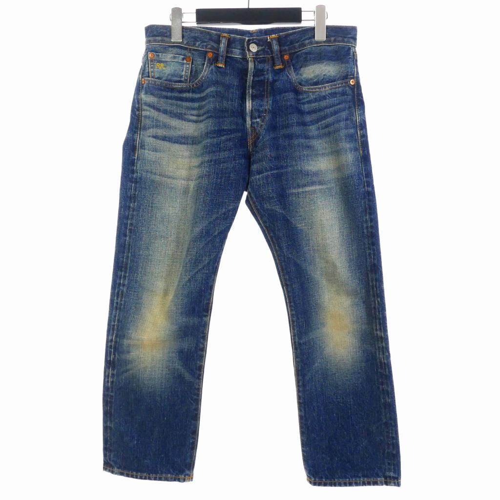 ダブルアールエル RRL SLIM FIT JAPAN WOVEN レザーパッチ