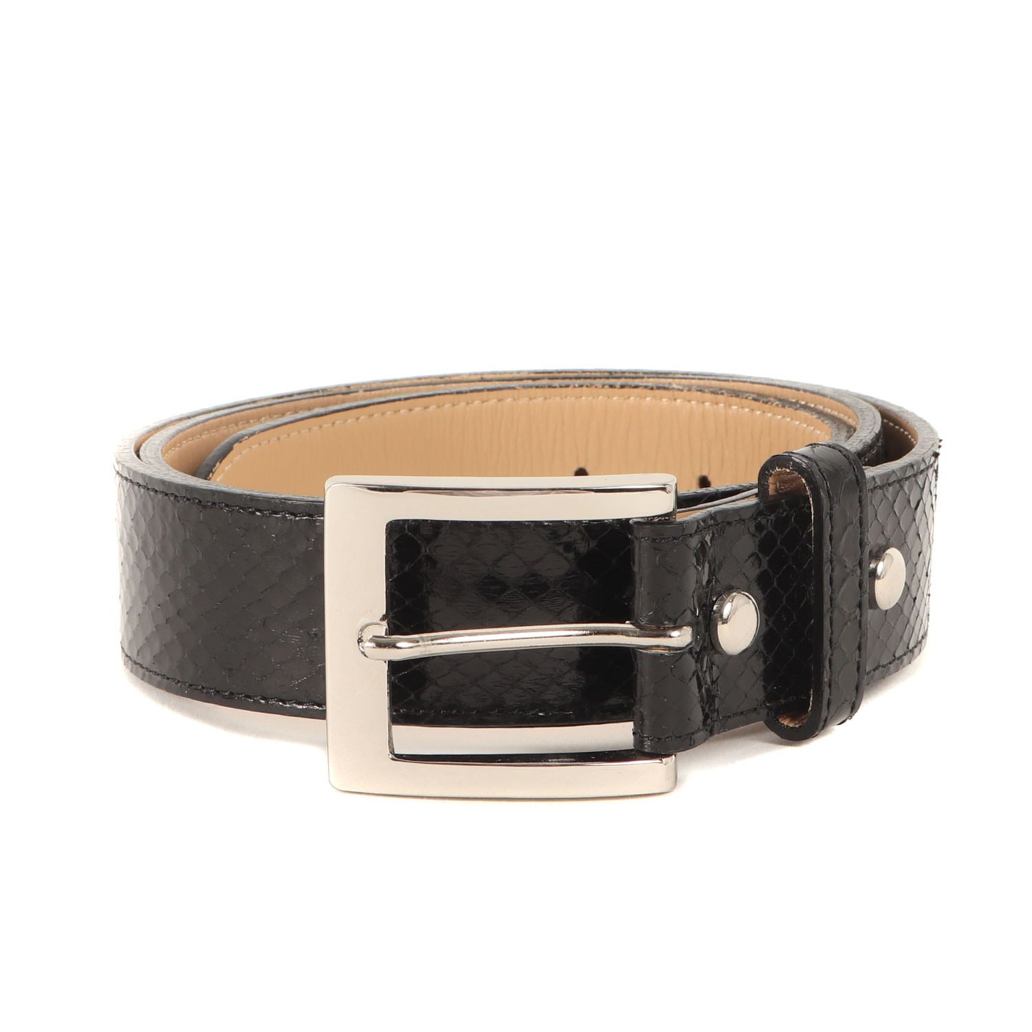 WACKO MARIA/ワコマリア/PYTHON LEATHER BELT/ パイソンレザー