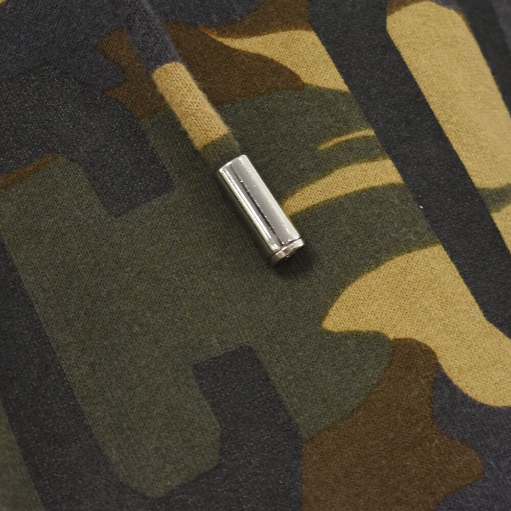 美品DSQUARED2 カモフラージュパーカー DSQUARED2 (ディースクエアード) 20AW カモフラ柄 裏起毛