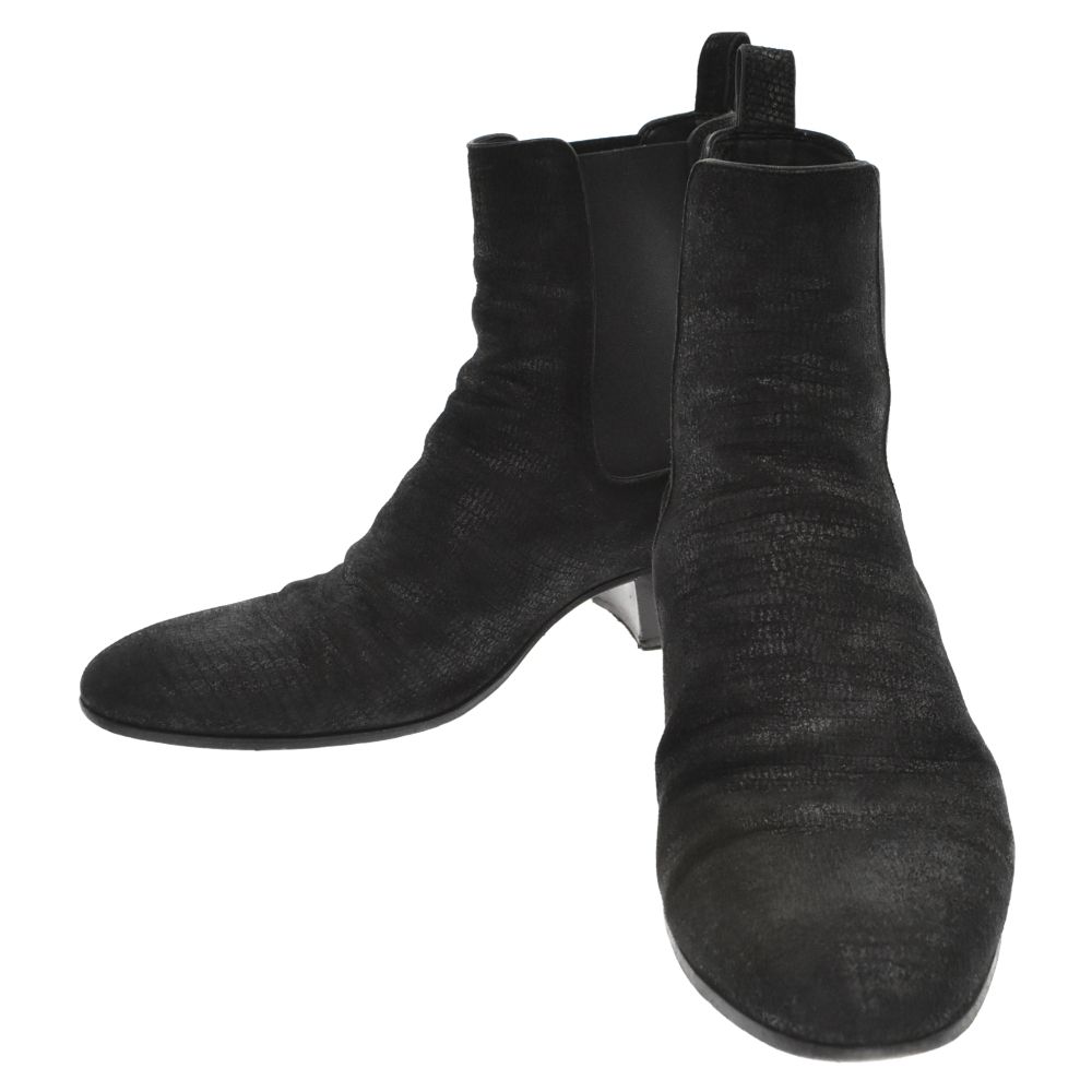 SAINT LAURENT PARIS (サンローランパリ) エンボスレザー サイドゴア  