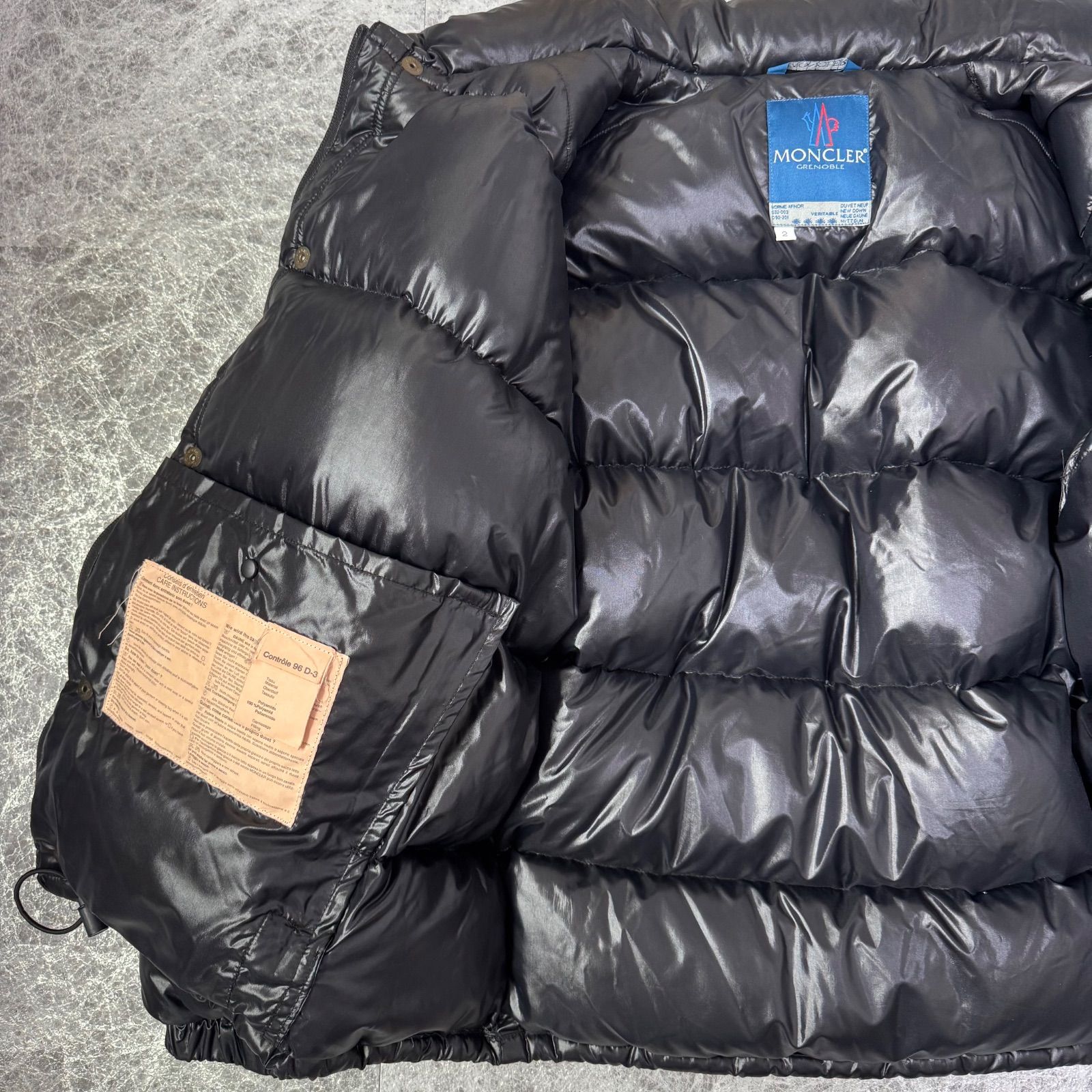 MONCLER GRENOBLE グレノーブル ダウンジャケット ブラック メンズ 2 