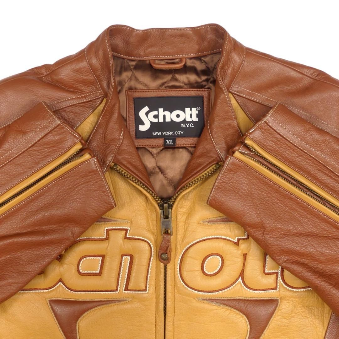Schott ライダースジャケット Schott 42 ショット XL ライダースジャケット シングル HH9533 - メルカリ