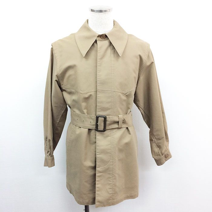 ズッカ ZUCCA ステンカラー コート キャメルベージュ 中古 ZUCCa  