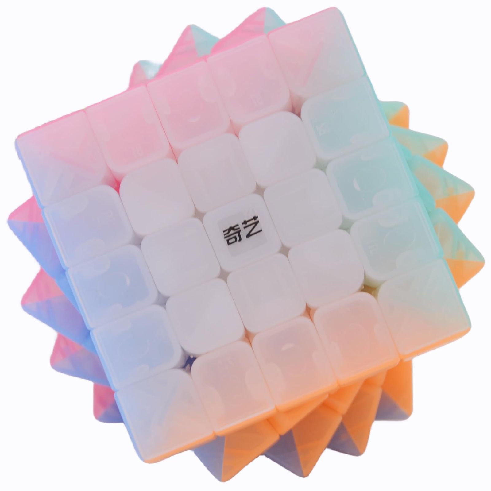 【人気商品】マジックキューブ 5x5x5 パズルステッカーレスJelly S Qizheng 5x5 パステルキューブ ゼリーキューブ QY Bucubke