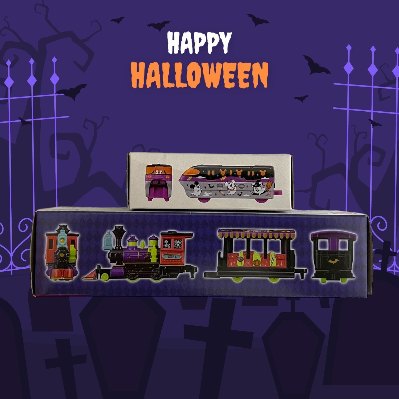 ディズニーハロウィン2024 トミカ リゾートライン 8個