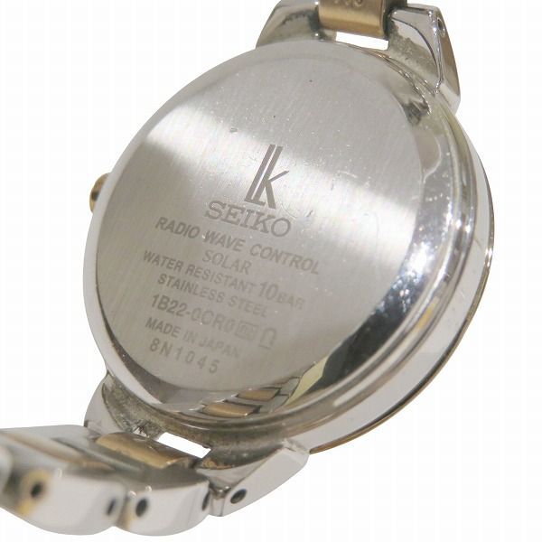 セイコー ルキア 1 B 22-0 CR 0 電波ソーラー 時計 腕時計 レディース