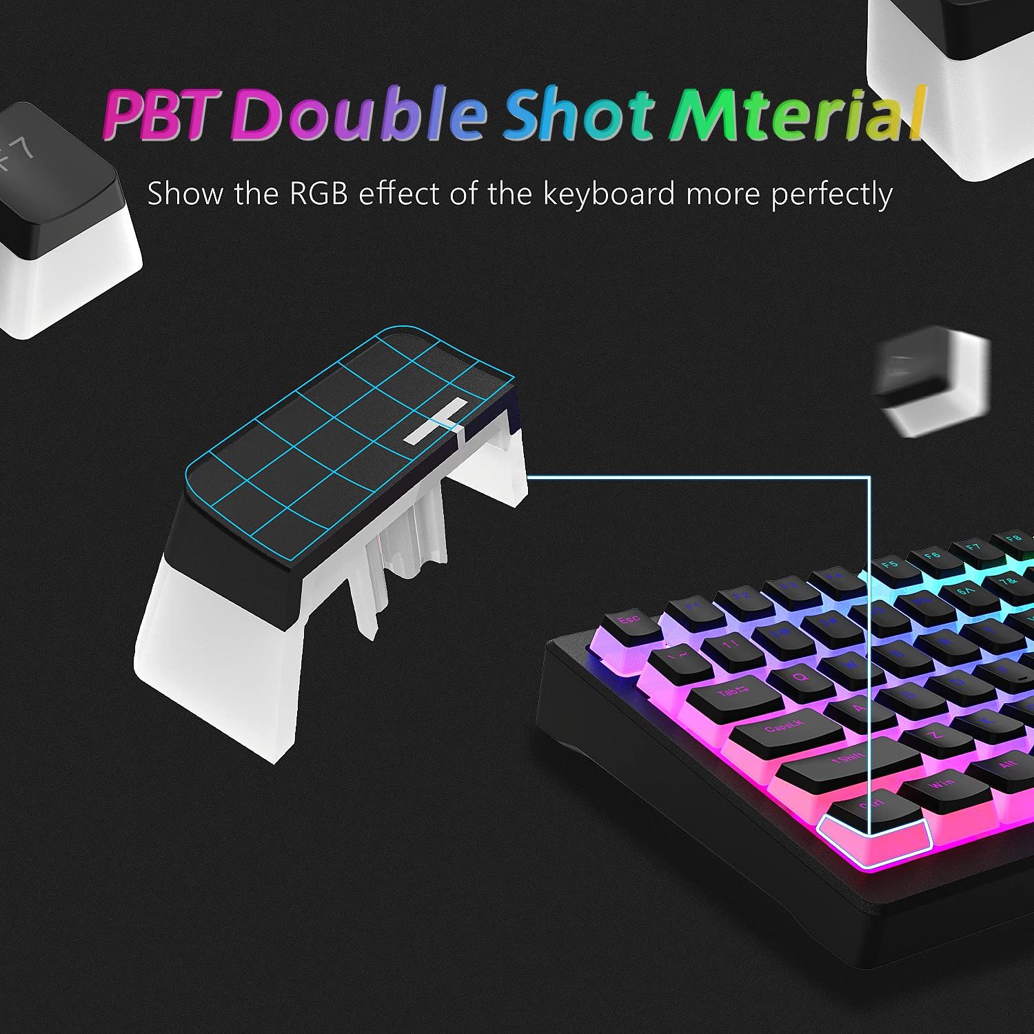 Amazon.co.jp: キーキャップ PBT シャインスルーキーキャップ