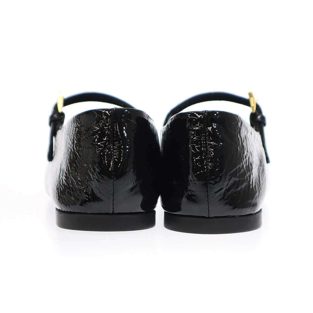 PRADA プラダ パテントレザー バレリーナ 1F798N PRADA直営店】大人気！パテントレザー バレリーナ 1F798N (PRADA