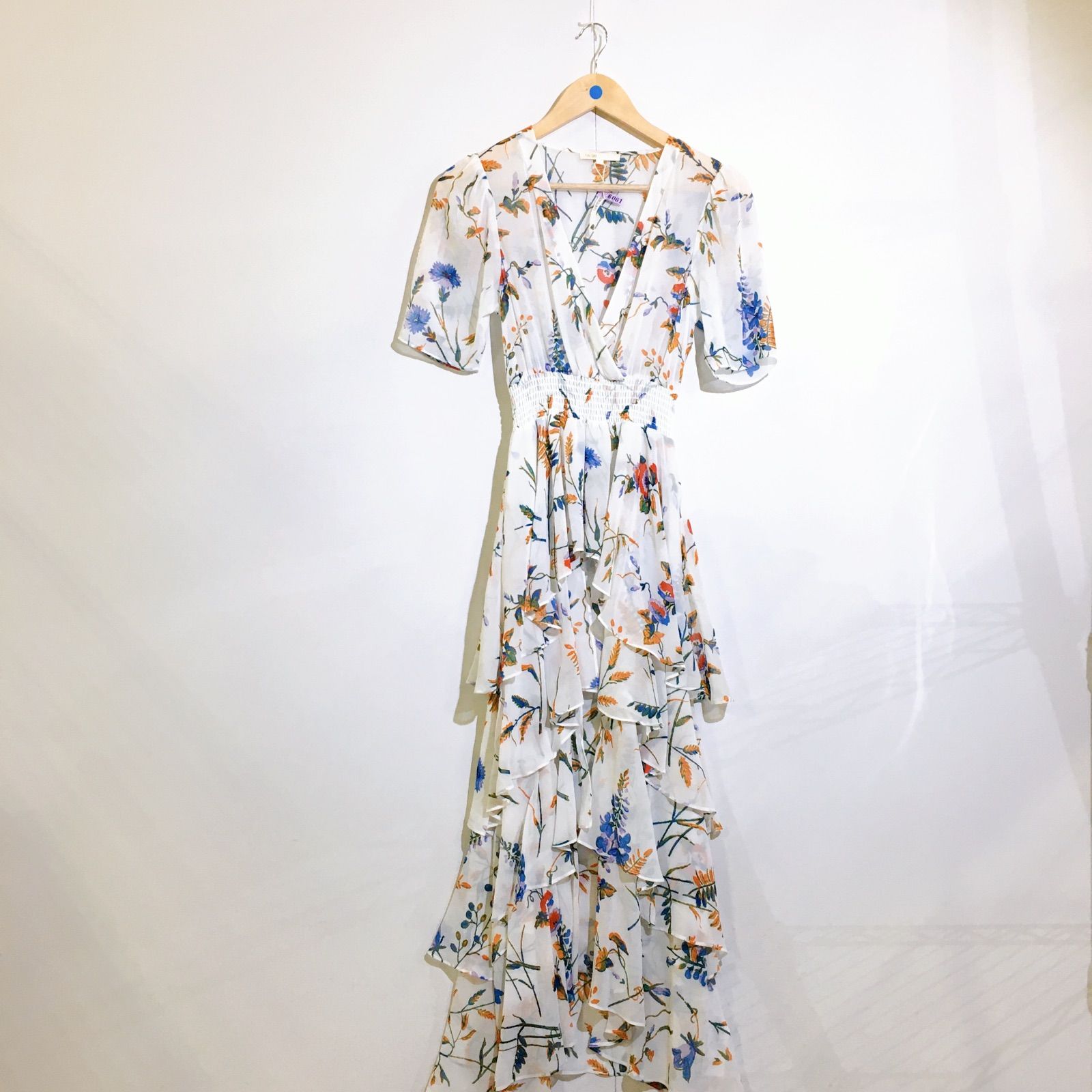 美品】maje マージュ ロングワンピース ボタニカル フラワー 花 美品】maje マージュ ロングワンピース ボタニカル フラワー 花