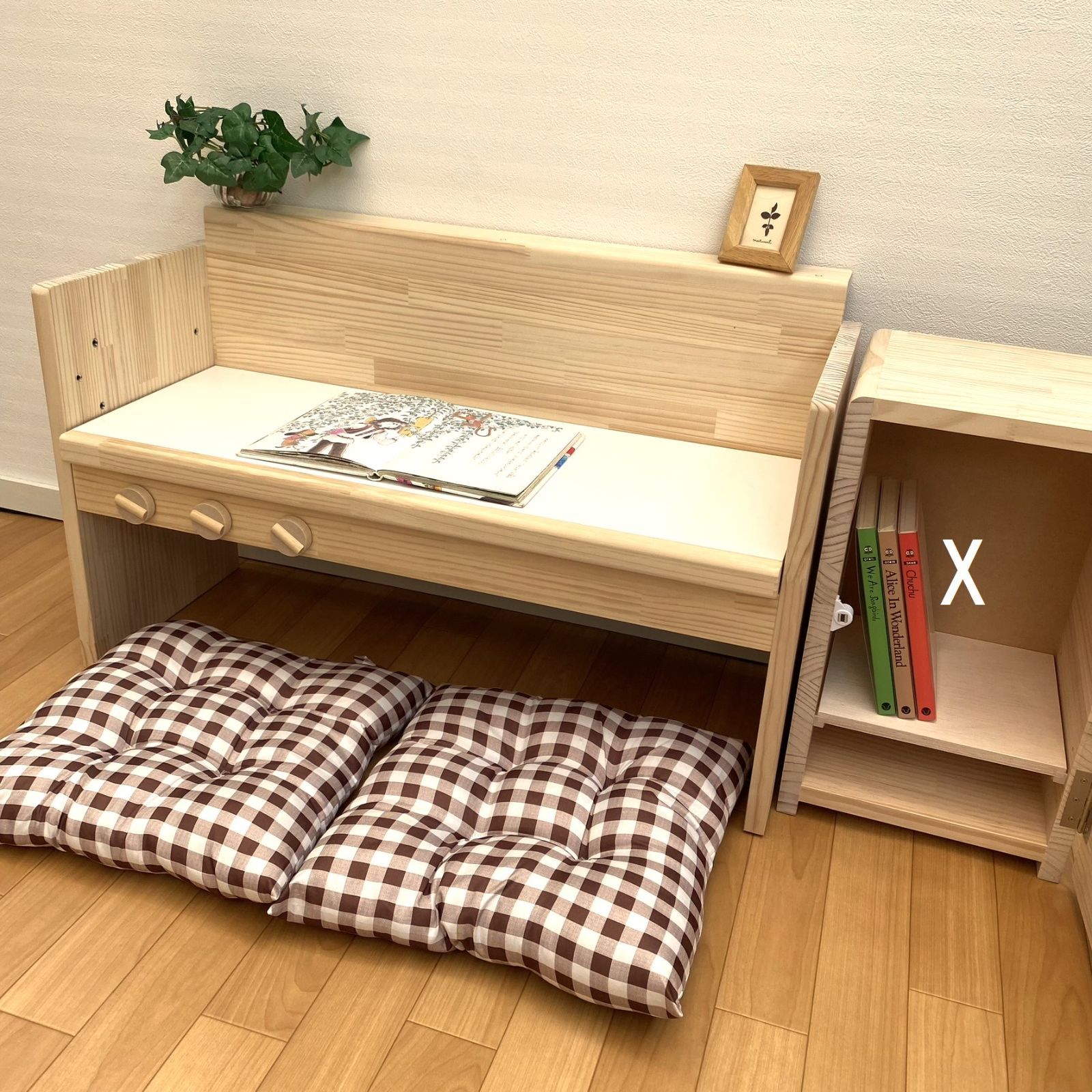 高さ可変☆ワイドtype【CW80】☆キッズデスク＆おままごとキッチン