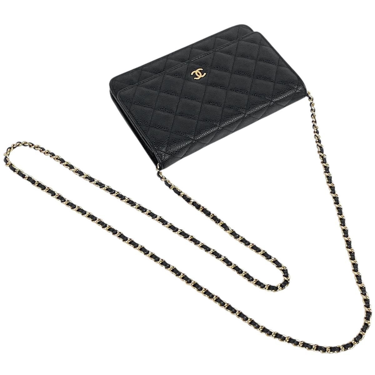 シャネル CHANEL ココマーク チェーン ウォレット マトラッセ