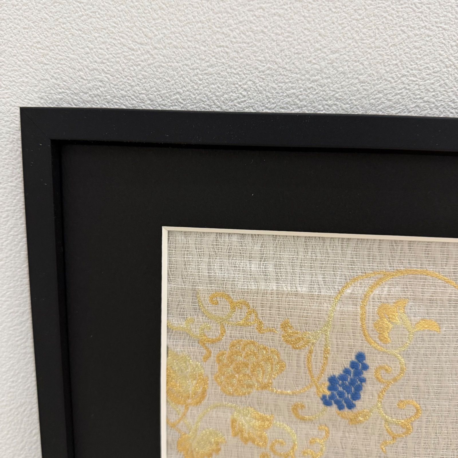 フレーム入りシルク織物アート