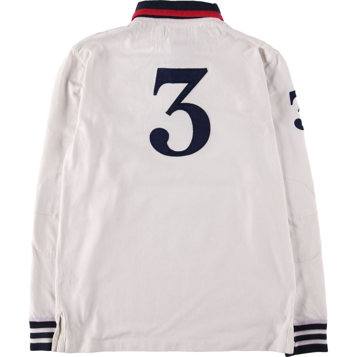 古着 ラルフローレン Ralph Lauren POLO by Ralph Lauren ビッグポニー ボーダー柄 長袖 ラガーシャツ レディースL相当 /eaa486208 【SS2506_10】 古着 ラルフローレン Ralph Lauren POLO by Ralph Lauren ビッグ