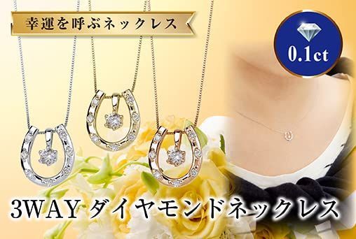 色: プラチナ 0.1ct】[ディーコレクション] ダイヤモンド ネックレス