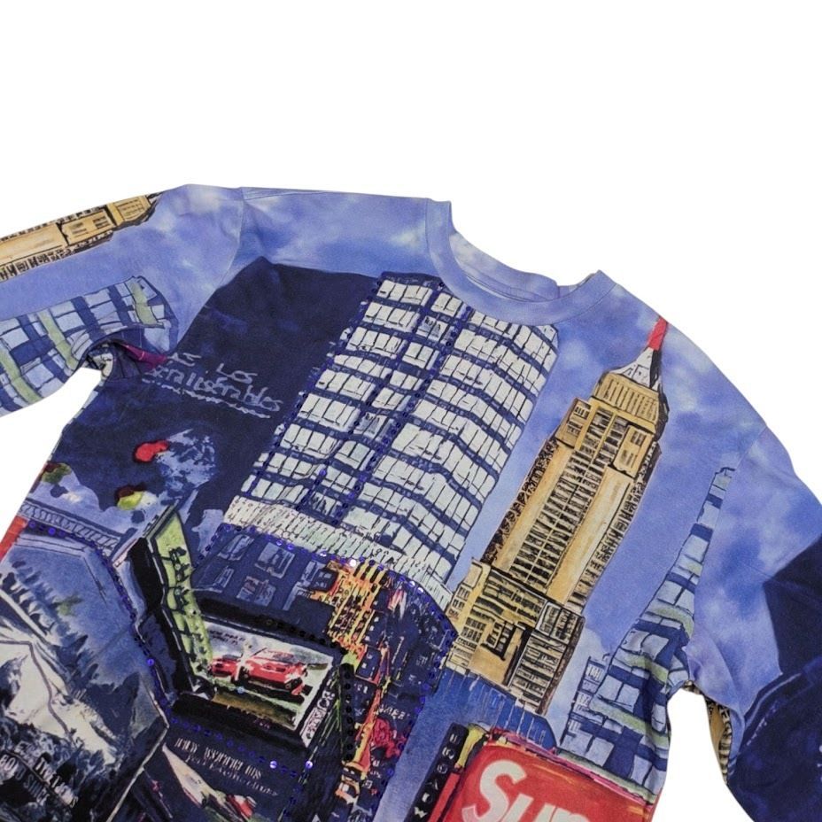 美品 25SS SUPREME Supreme シュプリーム Skyline Sequin LS Top
