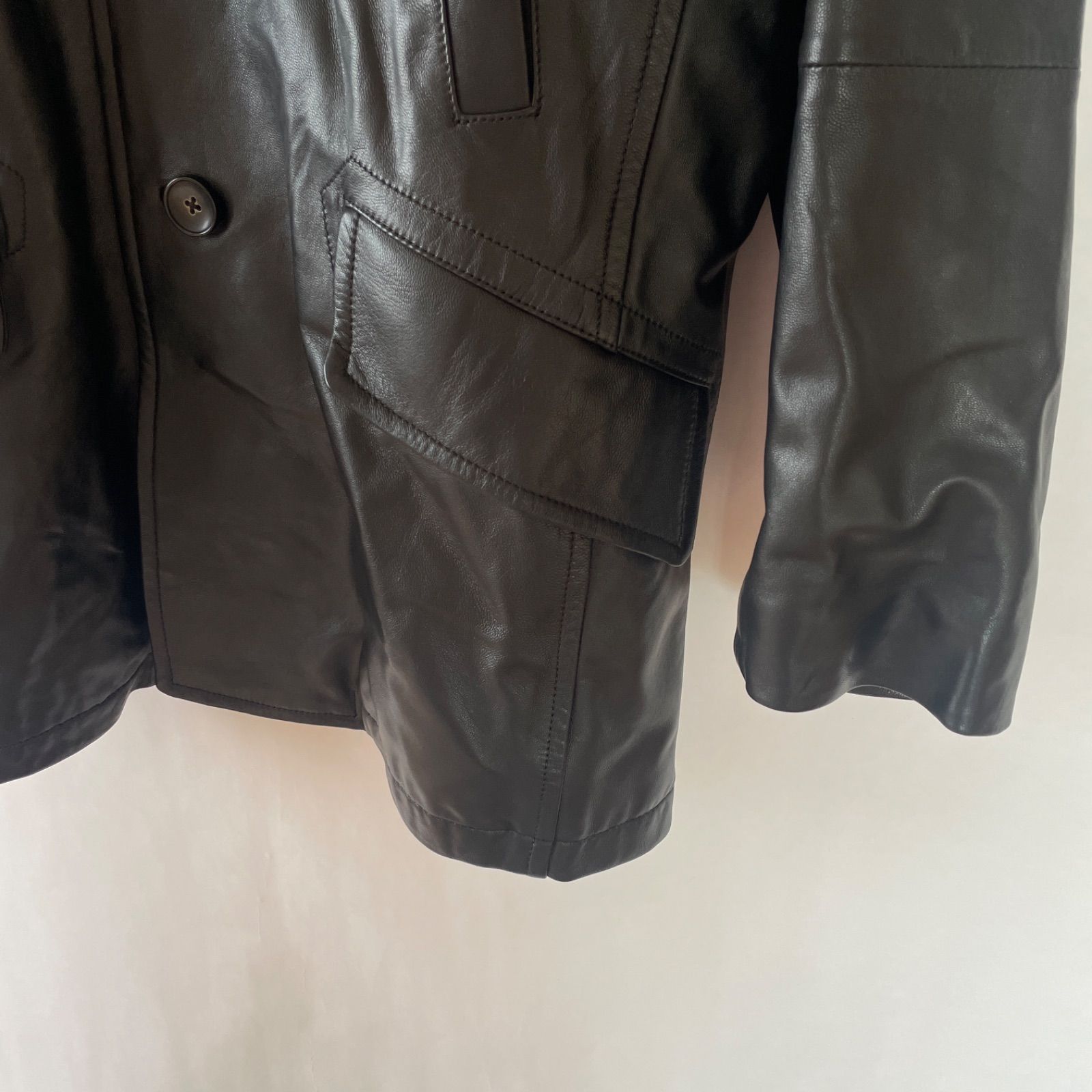 美品】element of SIMPLE LIFE 羊革 ラムレザー メンズ レザー