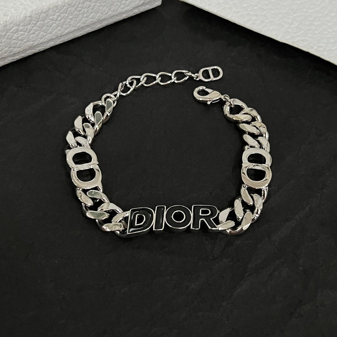 DIOR STUSSY コラボ 飛び込める ロゴチェーン ブレスレット 限定レア商品