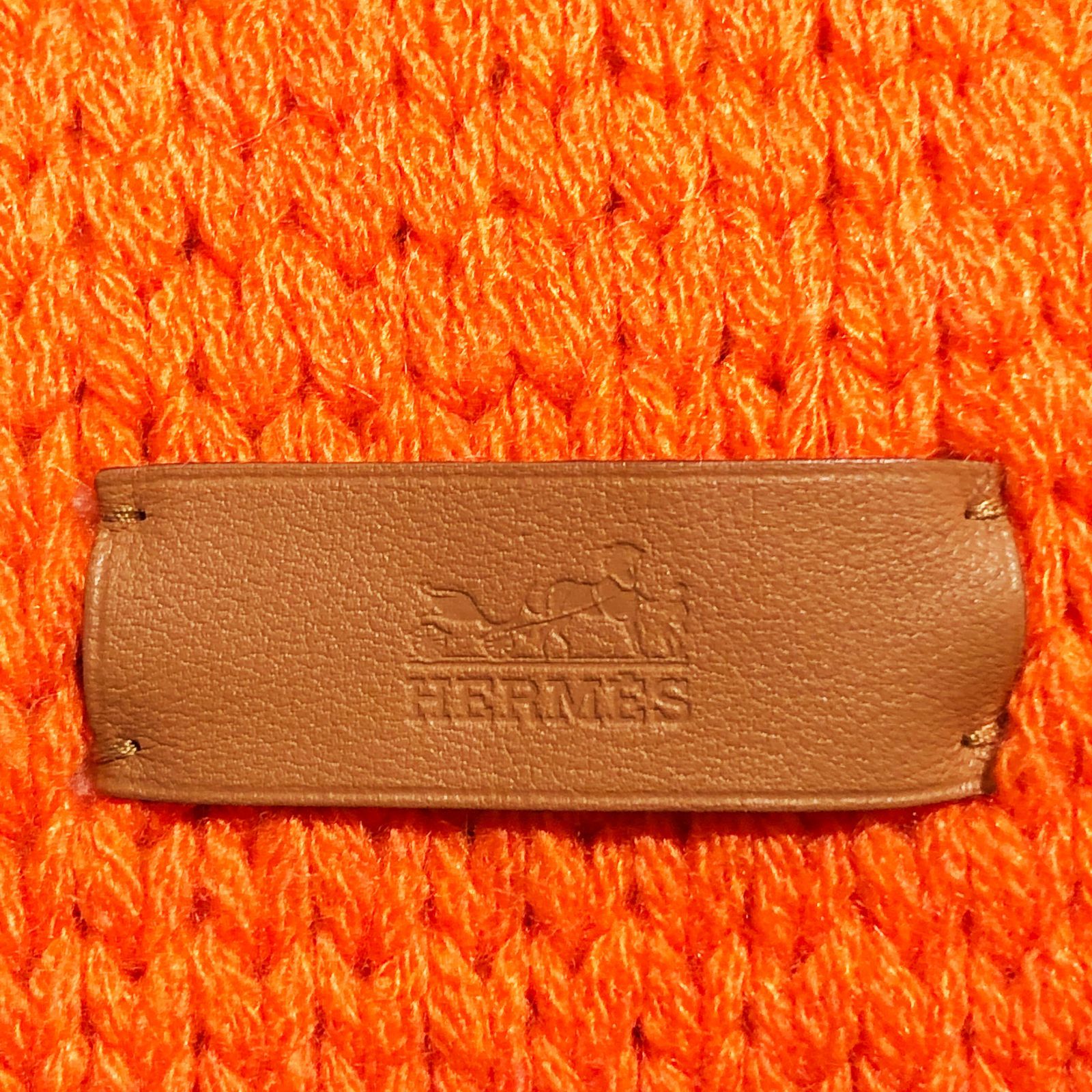HERMES エルメス サングル・ア・ブックル グランデテヌエ カシミヤ