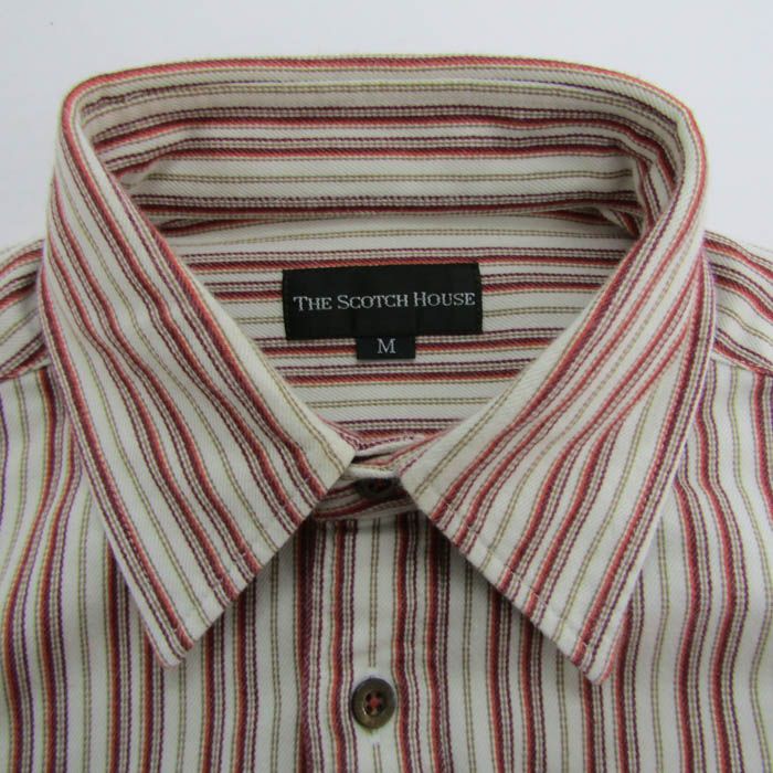 THE SCOTCH HOUSE Mサイズ 長袖シャツ 新品　2枚 スコッチハウス 長袖シャツ ストライプ柄 トップス メンズ M