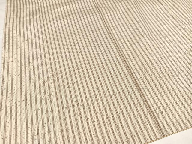 平和屋着物○ぜんまい紬 間道 正絹 逸品 AABB7229ph