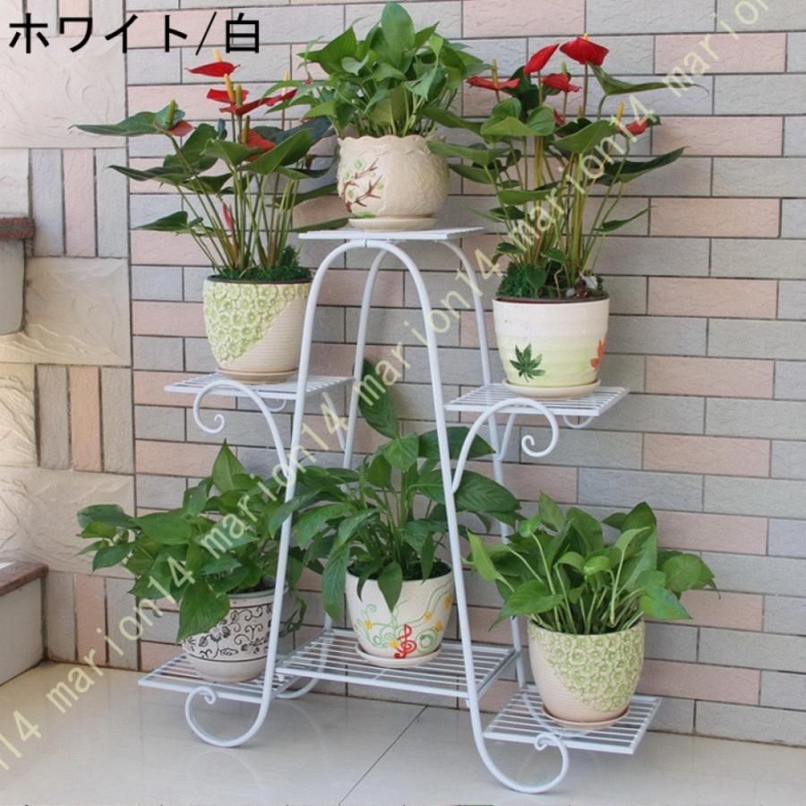 プランタースタンド フラワースタンド 園芸ラック コーナー盆栽スタンド 植物スタンド 植物棚飾り台 花台 室内 花置き棚 観葉植物 置き台 5段式 屋外