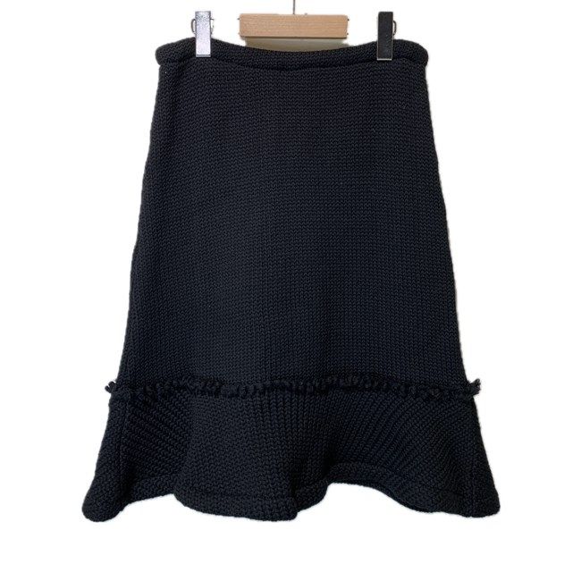 tricot COMME des GARCONS スカート ひざ丈 ミディアム丈 ウール ウエスト紐 無地 AD2005 No.TP-S043 ドメスティック 古着