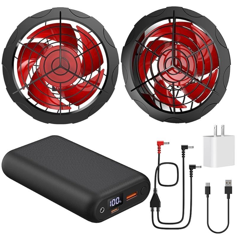 2024新登場 史上最強33V超高出力 30000mAh】空調作業服 ファン  