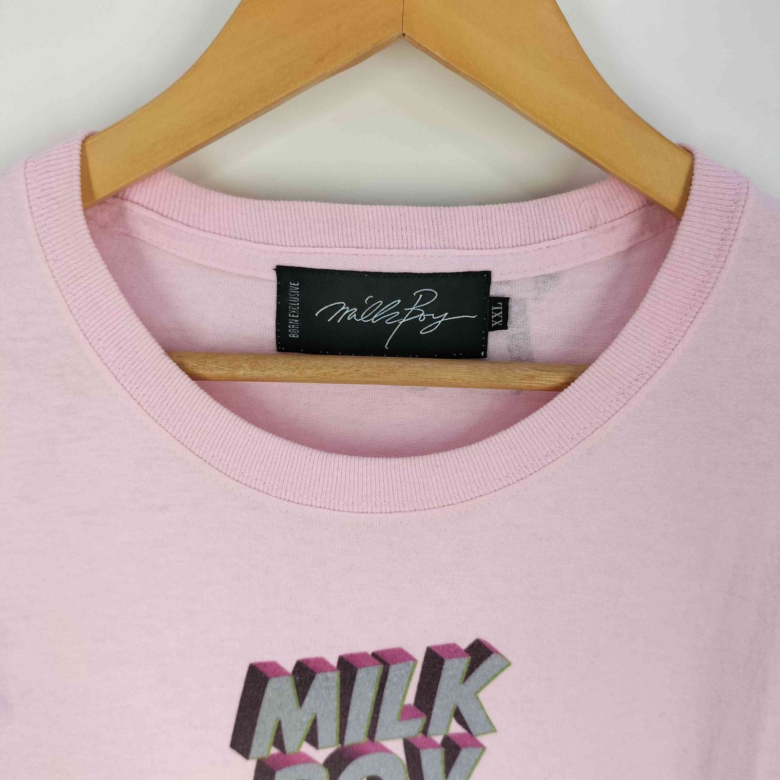 ミルクボーイ MILKBOY CARTOON LOGO 総柄 プリント Tシャツ