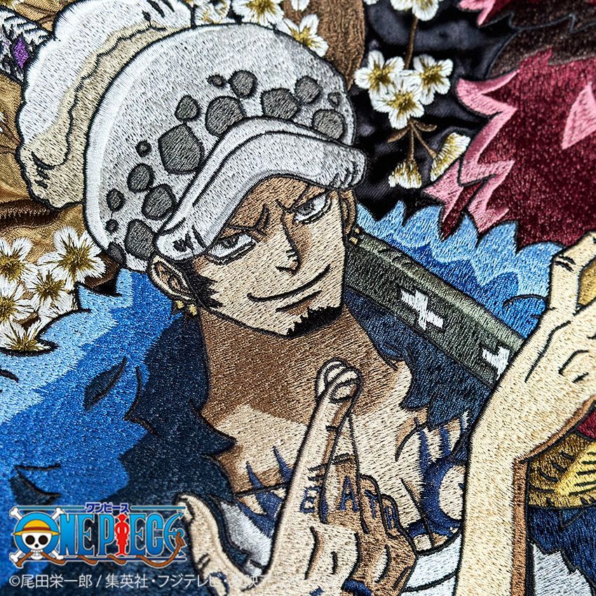 絡繰魂 ワンピース ONEPIECE コラボ スカジャン 最悪の世代 三船長 絡繰魂 粋 ワンピース ONEPIECE コラボ スカジャン 最悪の世代