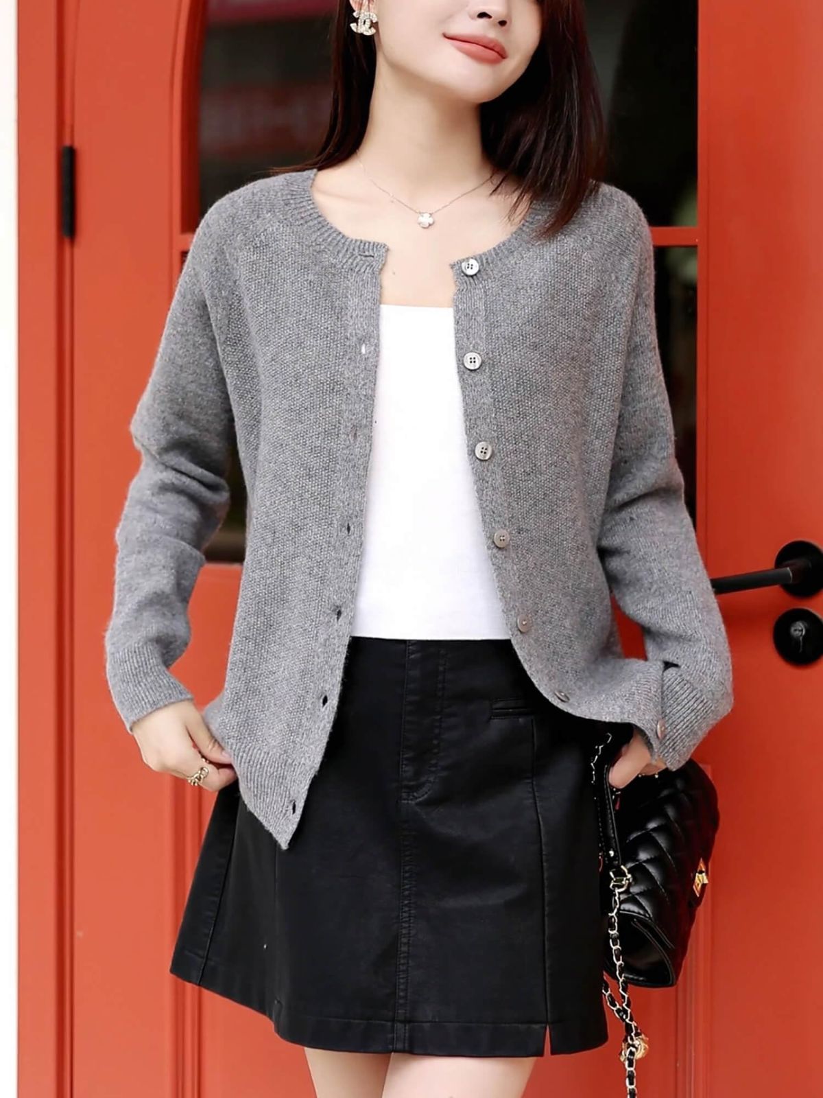 数量 カーディガン メリノウール リブニットトップス 長袖 シームレス編み 秋冬用 レディース RAREWAY