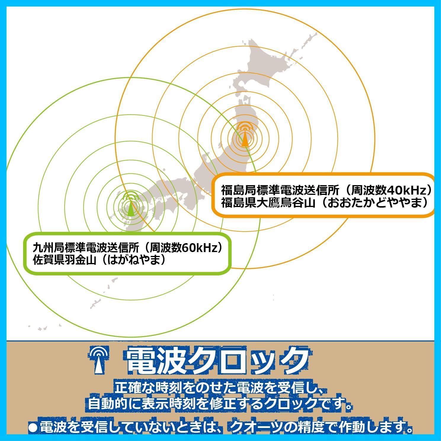クロック 置き時計 目覚まし時計 電波 セイコー デジタル 交流式 Clock 
