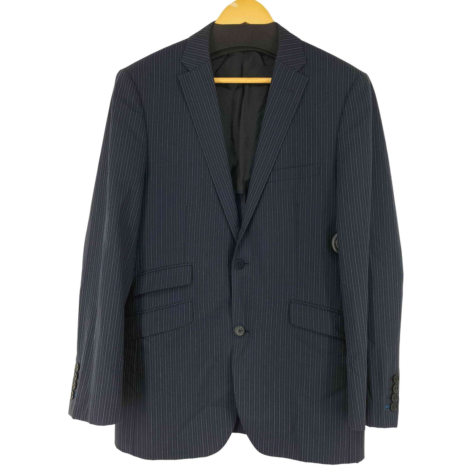 BURBERRY BLACK LABEL ストライプジャケット BURBERRY BLACK LABEL Pinstripe Tailored Jacket Black 42L (K