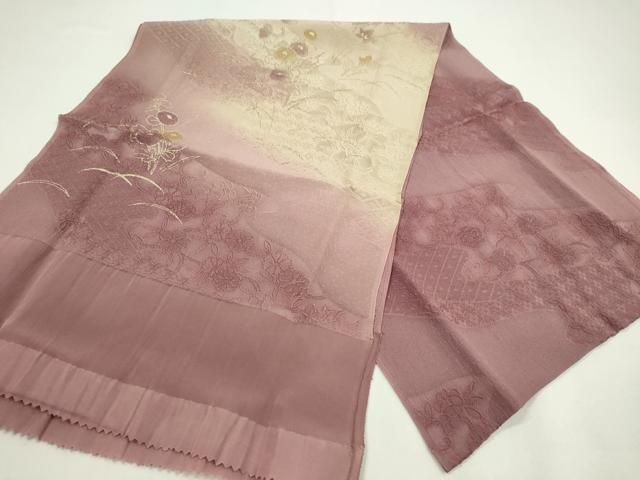 平和屋着物 和装小物 帯締め 帯揚げセット 枝花吉祥文 暈し染め 金彩 CAAZ6048ju