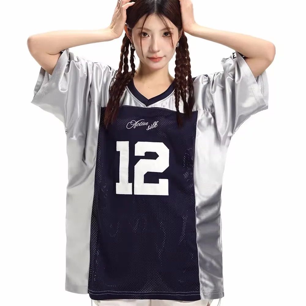 ユニフォームTシャツ ウンチェ ナンバー ブロークコア Y2K 韓国 ルセラ着用 LE SSERAFIM - ユニフォームTシャツ ウンチェ着用 ナンバー