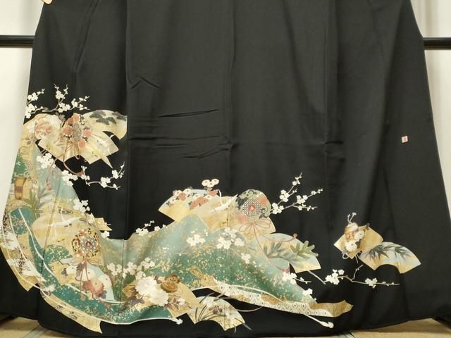 平和屋着物□豪華黒留袖 作家物 風景文 暈し染め 正絹 逸品