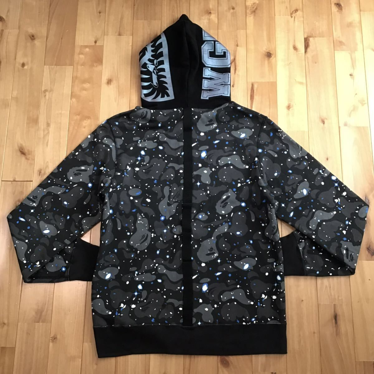 ☆蓄光☆ XL Space camo シャーク パーカー shark full zip hoodie a