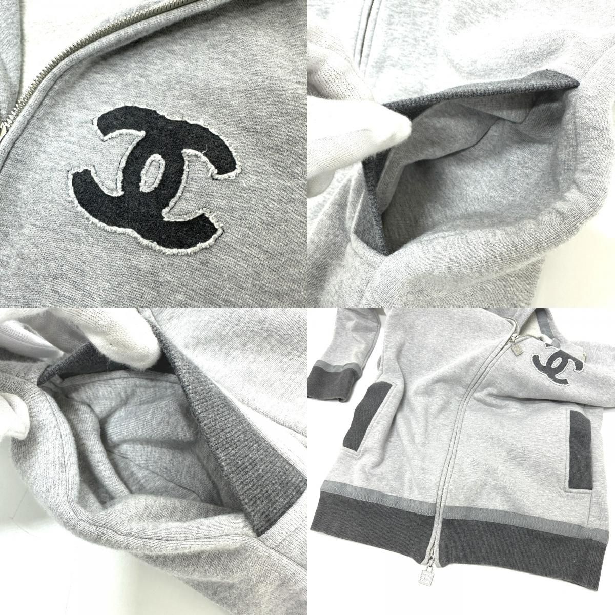 CHANEL シャネル パーカー CC ココマーク P37996 コットン - メルカリ